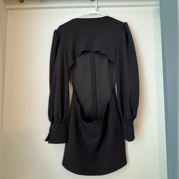 Lovers and Friends Black Open Back Mini Dress- Small - Picture 7 of 9
